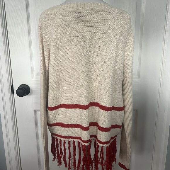 Minkpink Fringe Trim Cropped Sweater - Picture 2 of 16